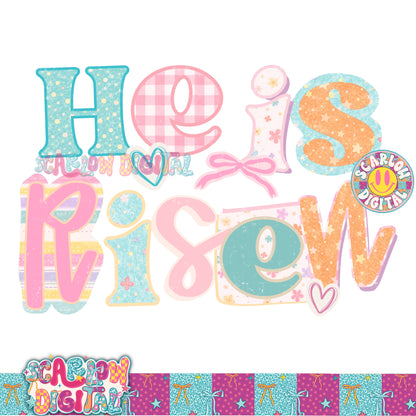 He is Risen PNG Digital Design
