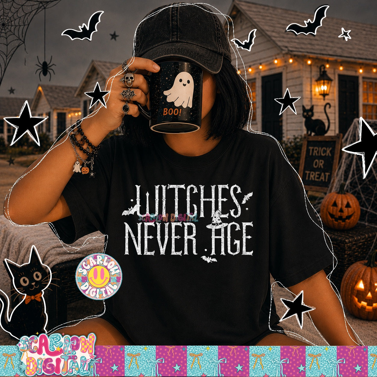 Witches Never Age PNG Digital Design