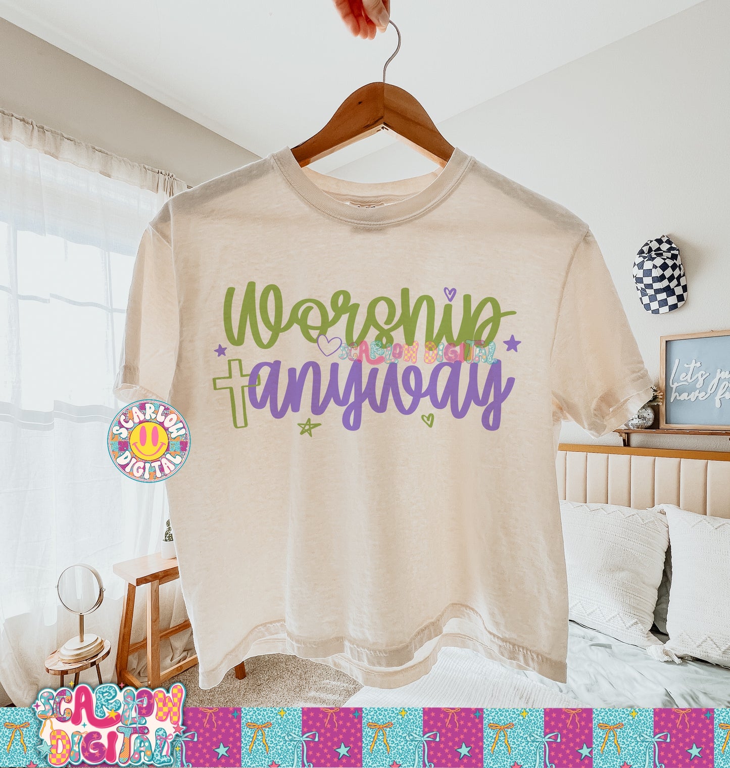 Worship Anyway PNG Digital Design