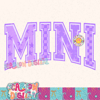 Purple Mini PNG Digital Design