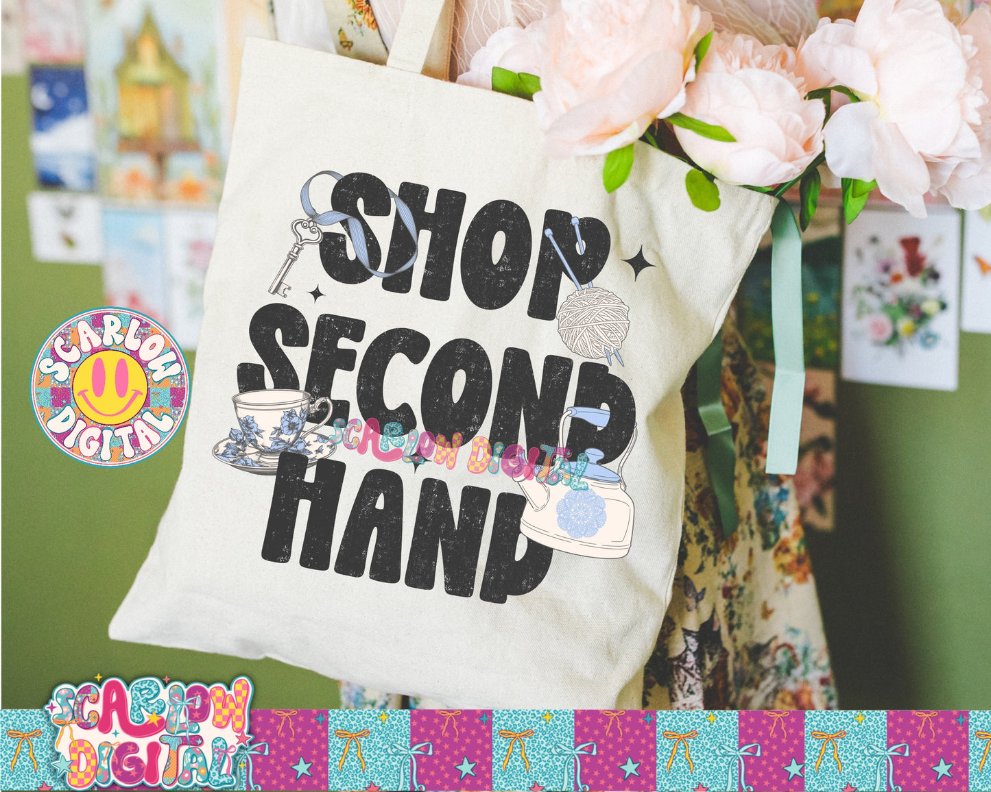Shop Second Hand PNG Digital Design
