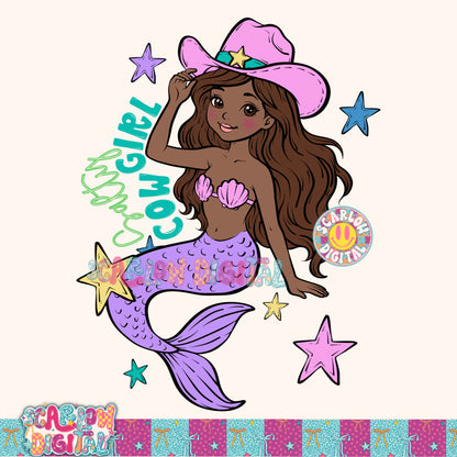Salty Cowgirl PNG Digital Design