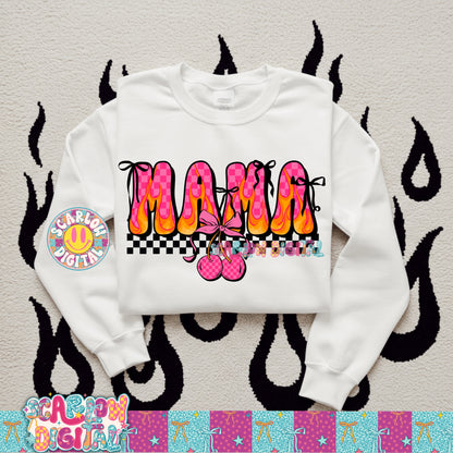 Cherry Retro Mama PNG Digital Design