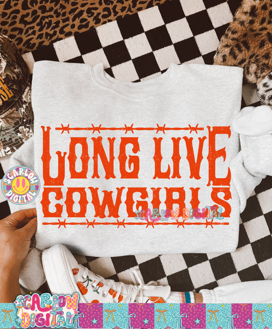 Long Live Cowgirls PNG Digital Design