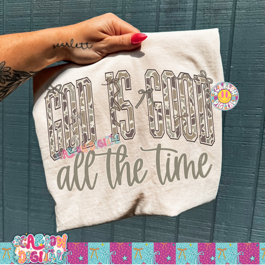 God is Good All the Time in Camo PNG Digital Design