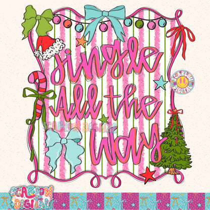 Jingle All the Way PNG Digital Design