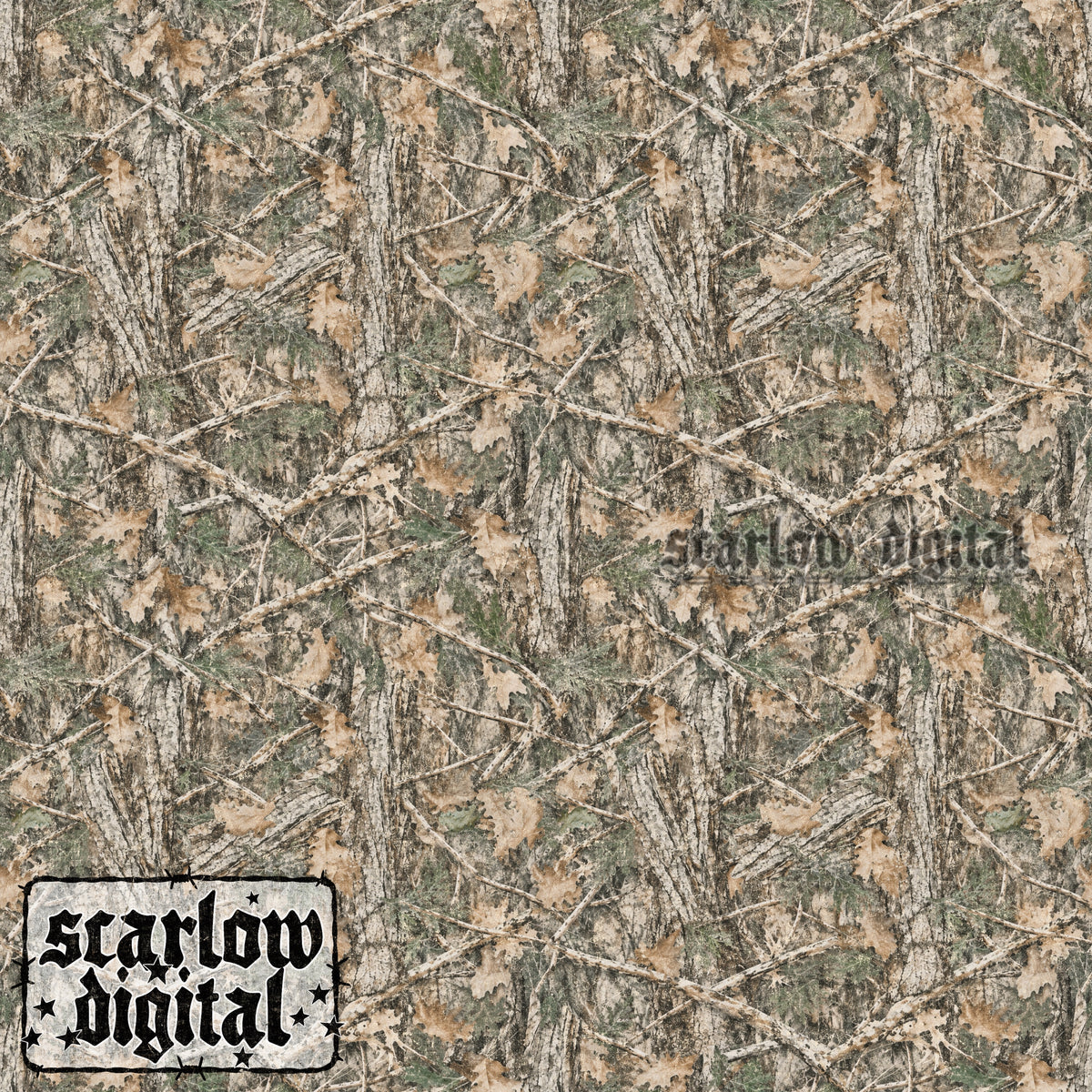 Camo Seamless Pattern Digital Design