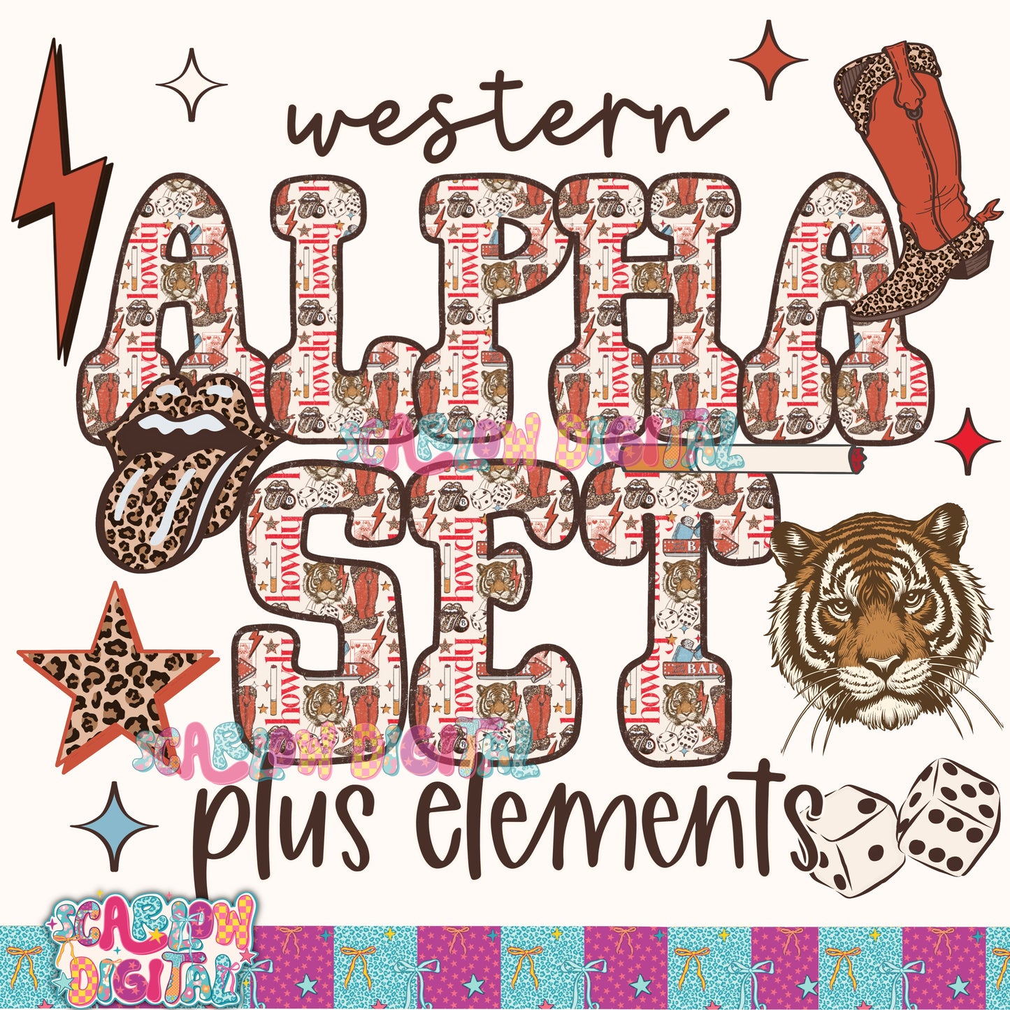 Howdy Alpha Set Digital Design