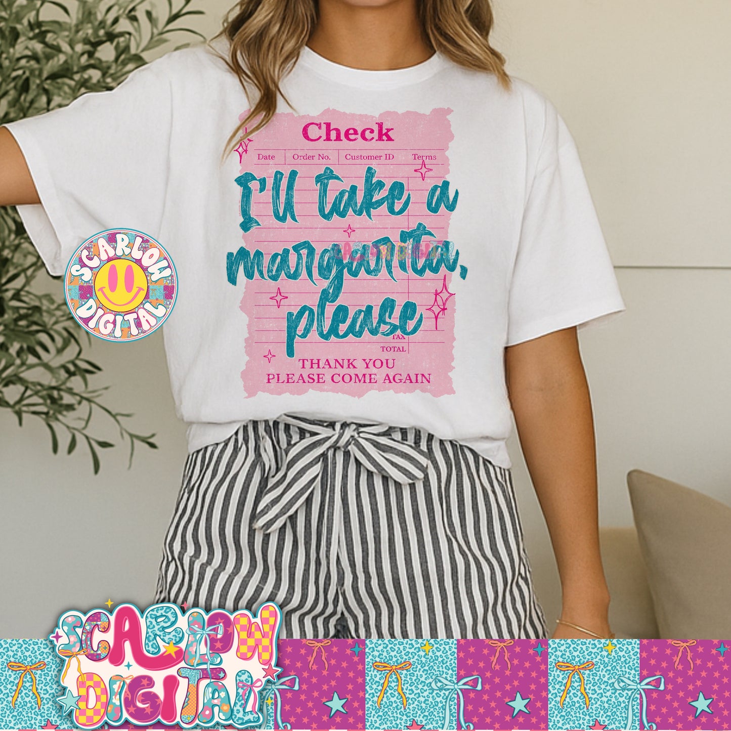 I'll Take a Margarita Please PNG Digital Design