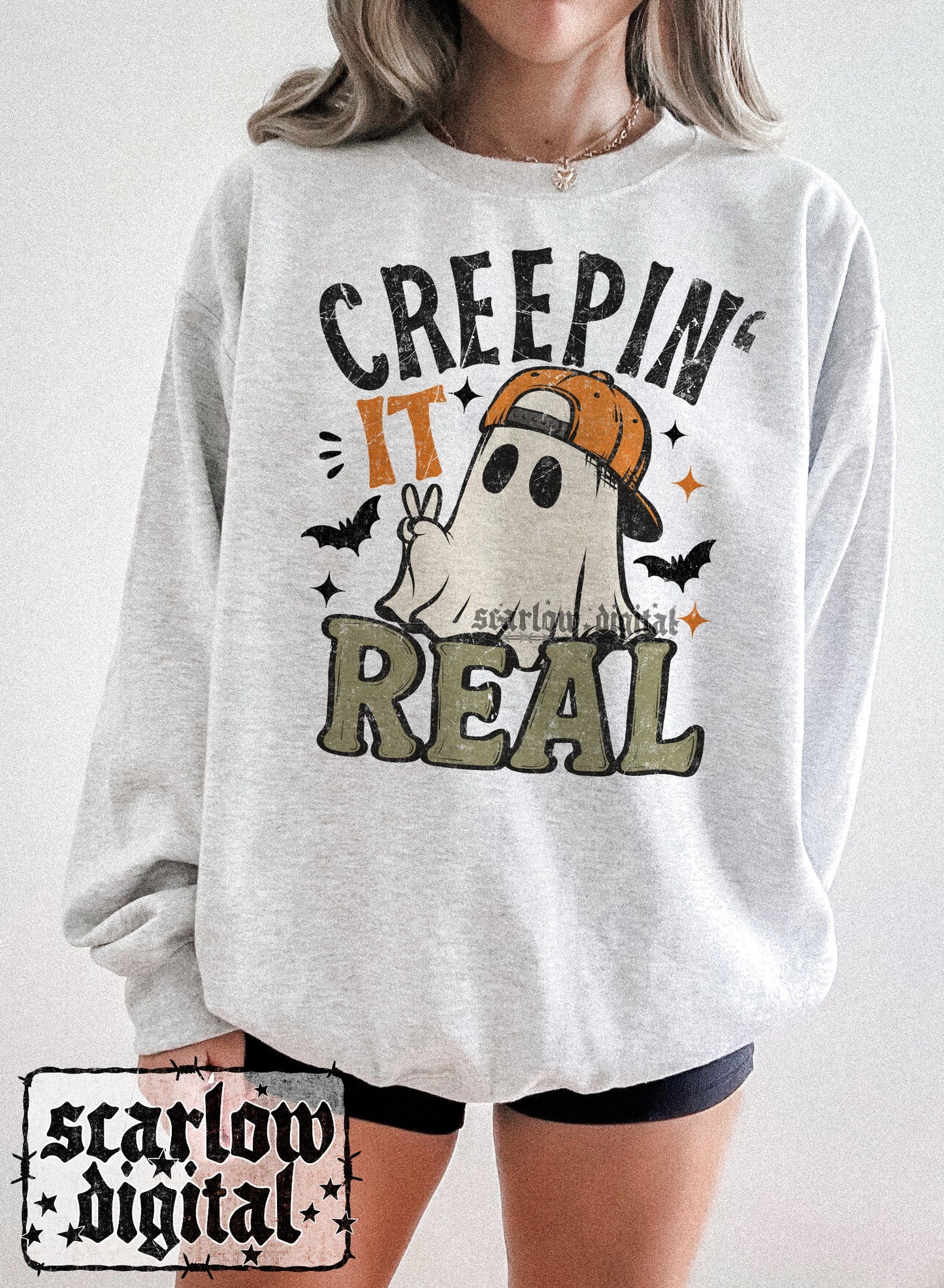 Creepin' it Real PNG Digital Design