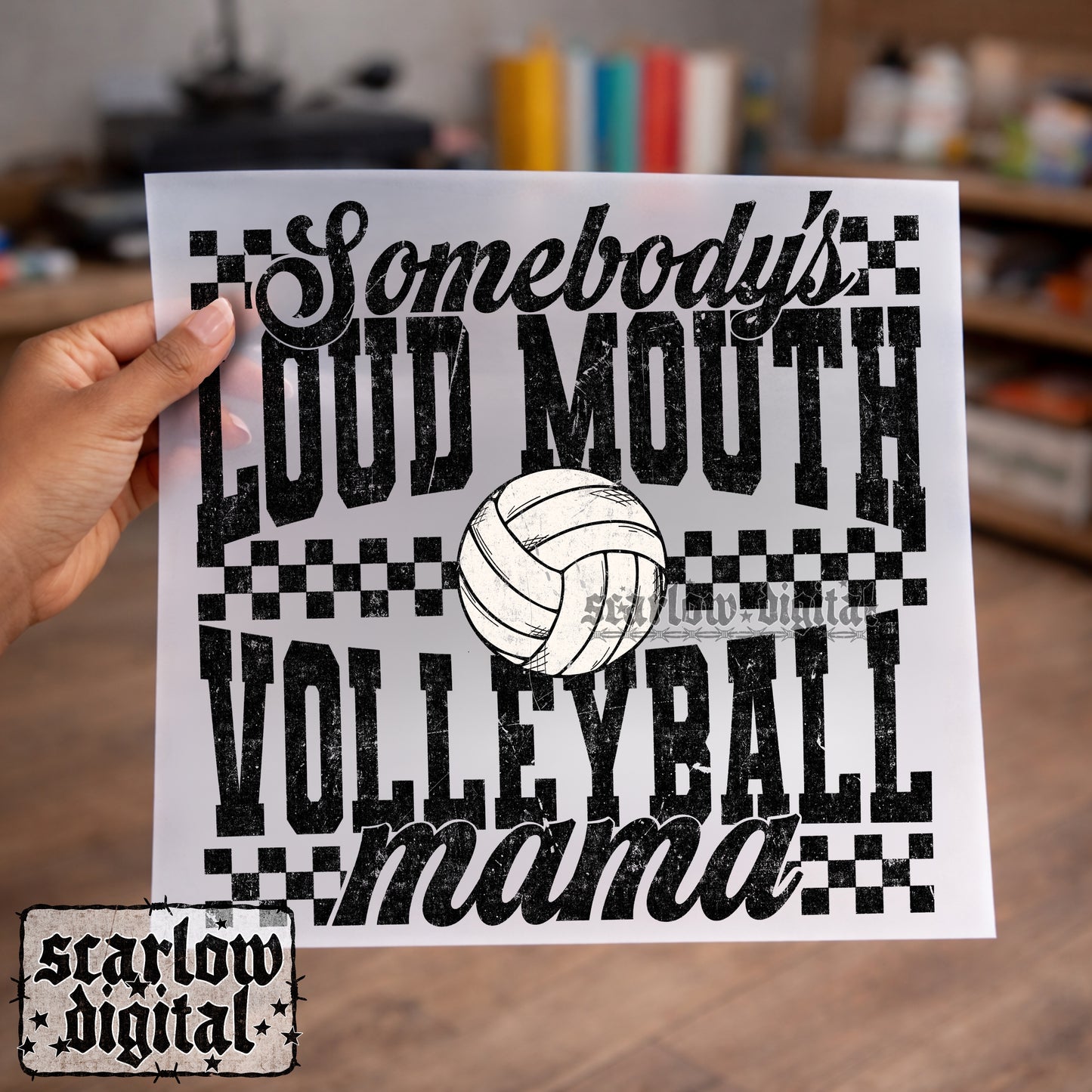 Volleyball Mama PNG Digital Design