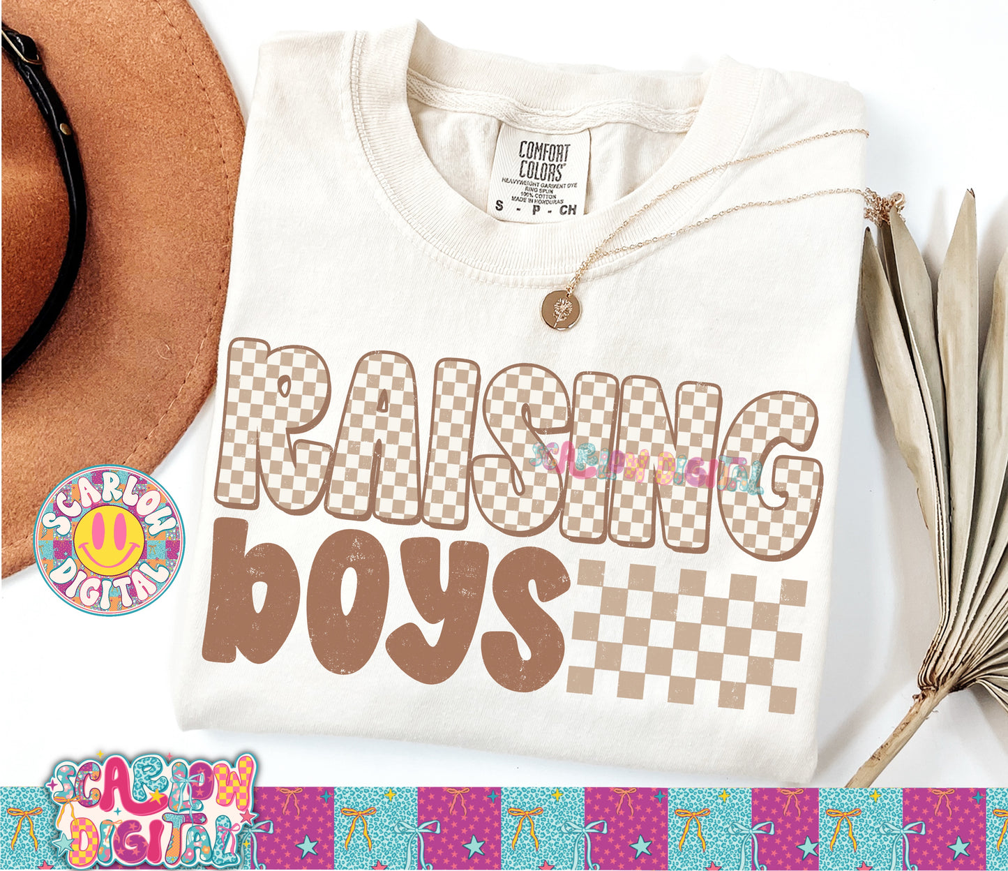Raising Boys PNG Digital Design