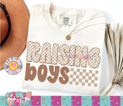 Raising Boys PNG Digital Design