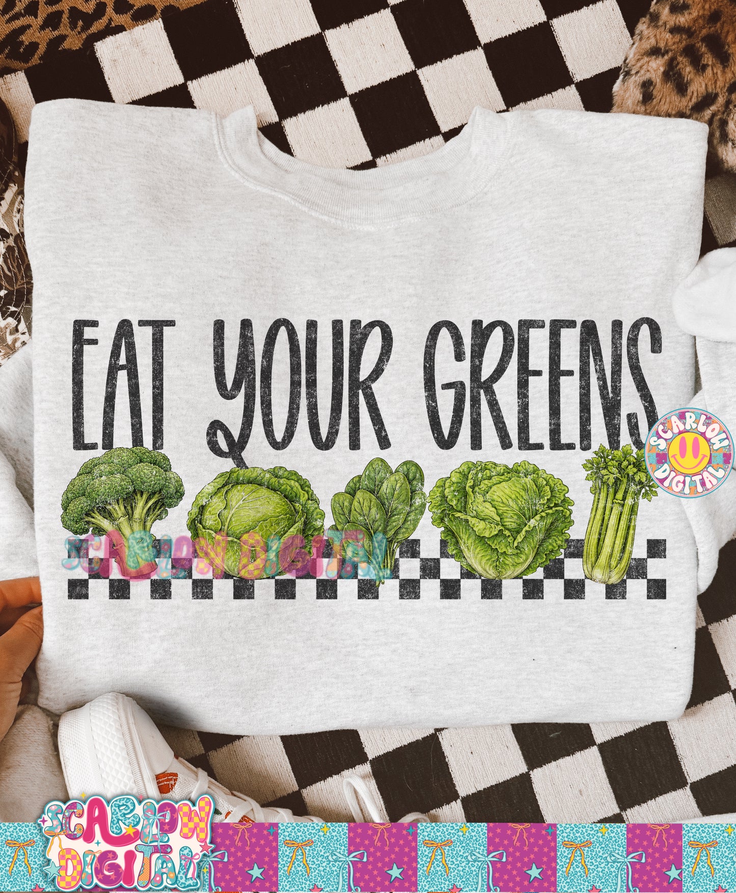 Eat Your Greens PNG Digital Design