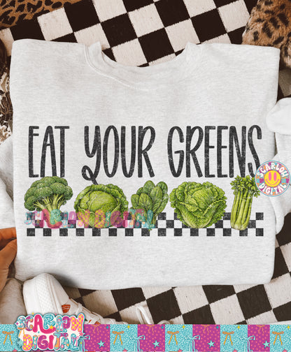 Eat Your Greens PNG Digital Design