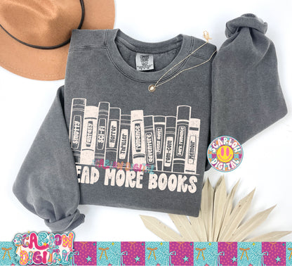 Read More Books PNG Digital Design