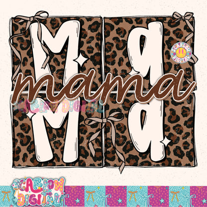 Leopard Mama PNG Digital Design