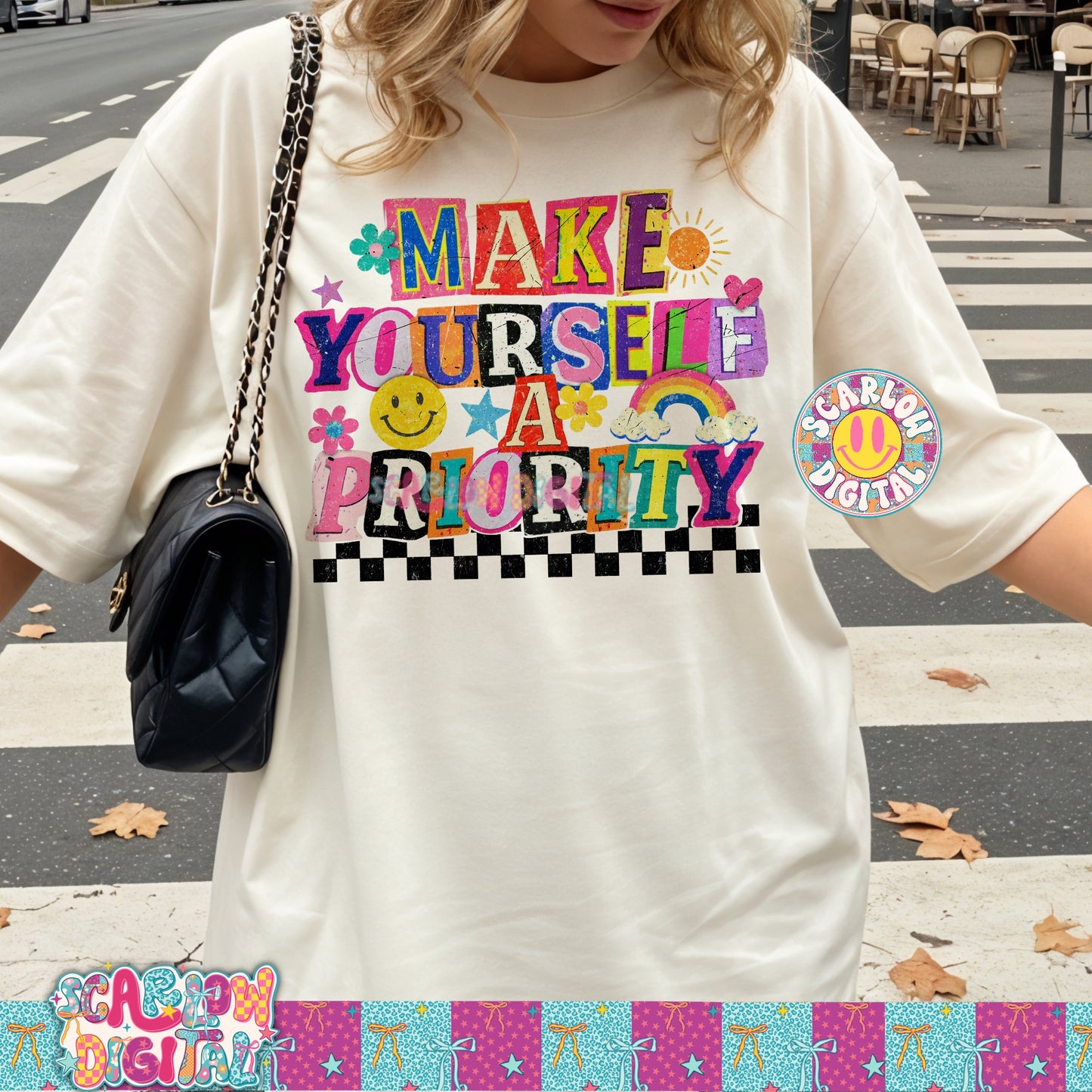 Make Yourself a Priority PNG Digital Design