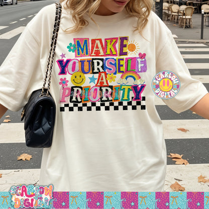 Make Yourself a Priority PNG Digital Design