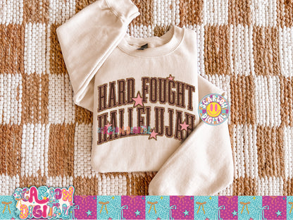 Hard Fought Hallelujah PNG Digital Design