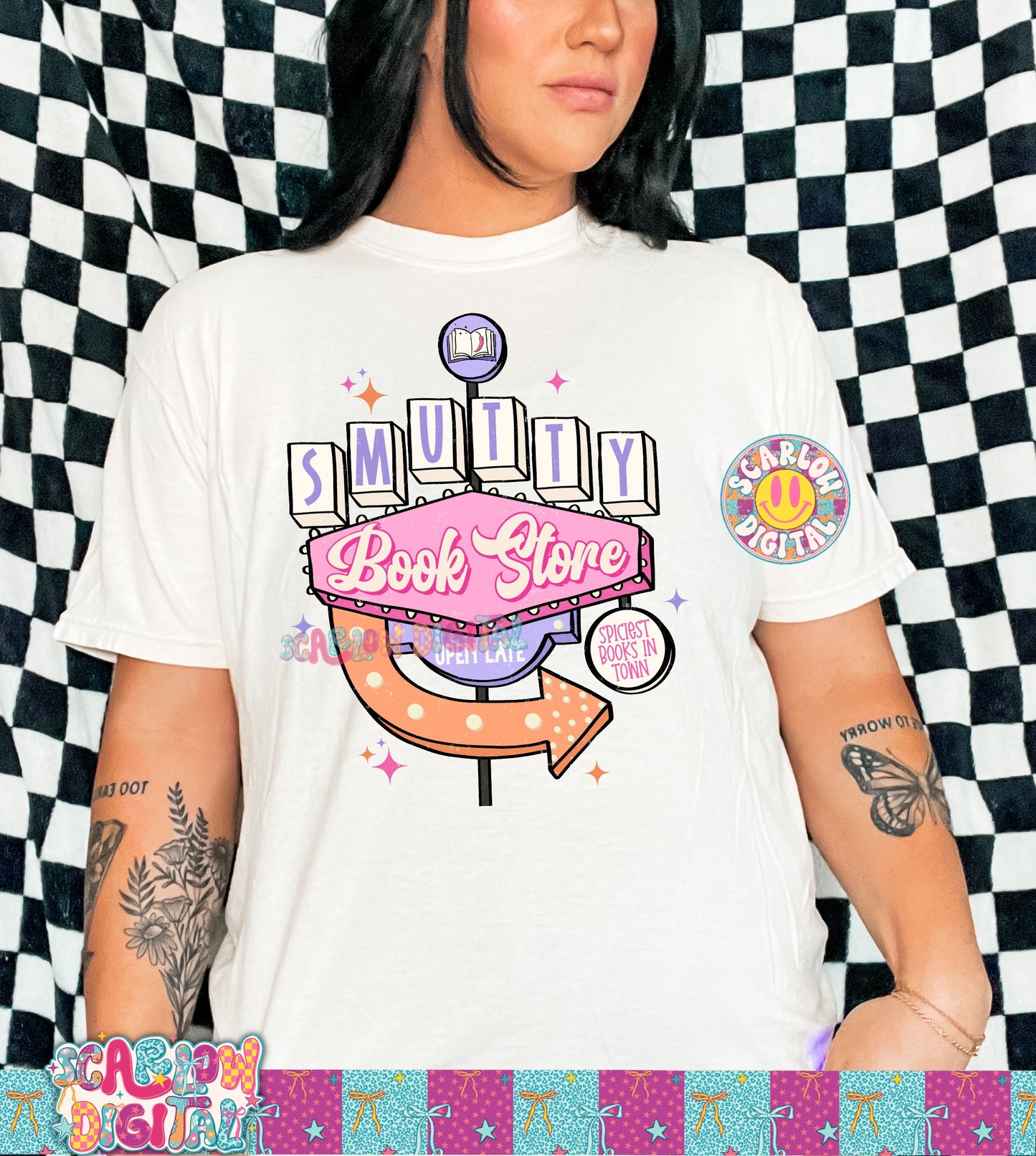 Smutty Bookstore PNG Digital Design