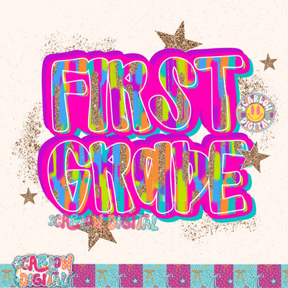First Grade PNG Digital Design