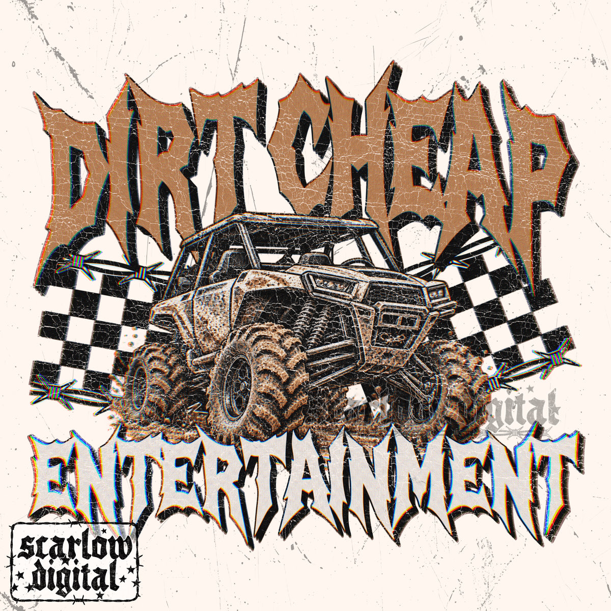 Dirt Cheap Entertainment PNG Digital Design