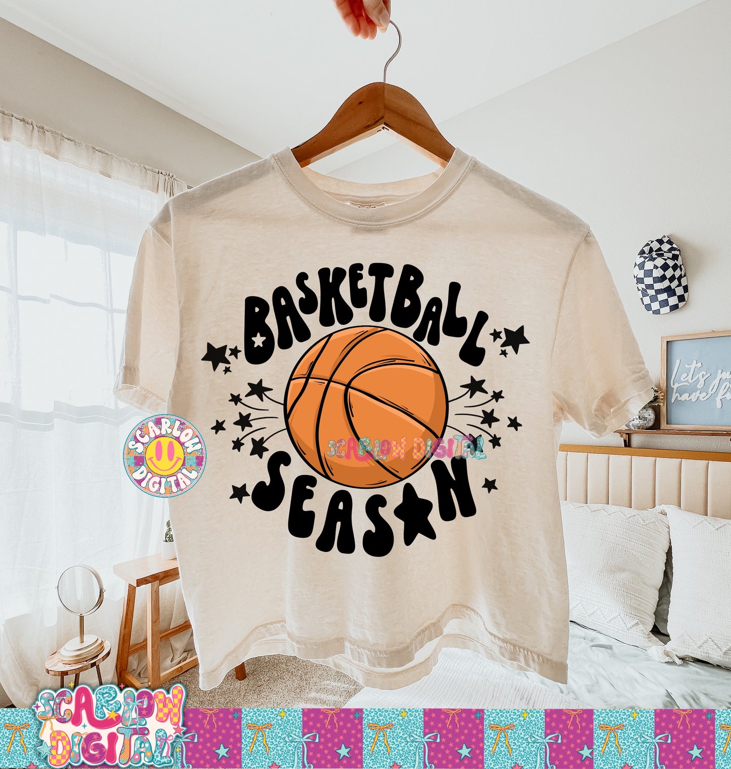 Basketball Season PNG Digital Design