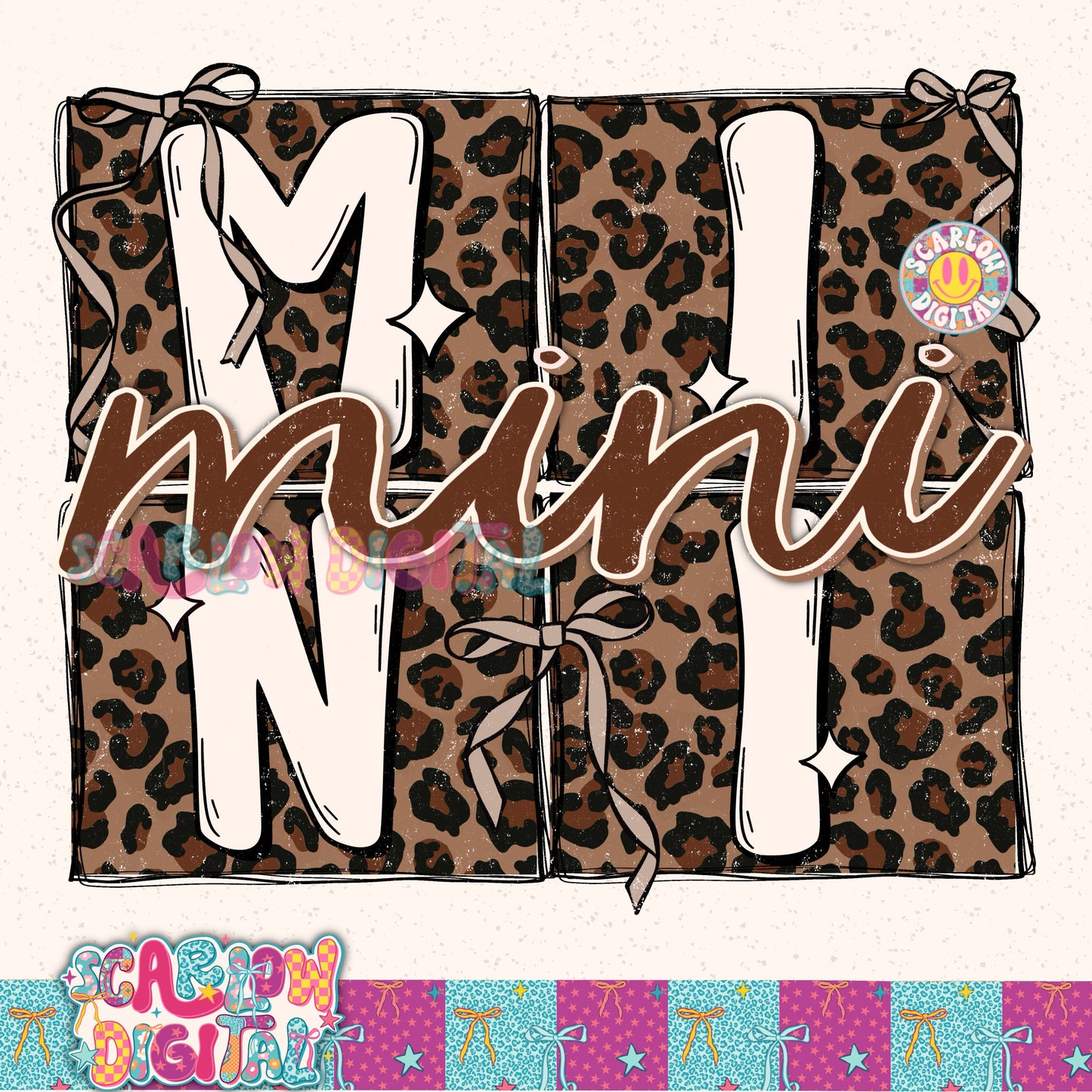 Leopard Mini PNG Digital Design