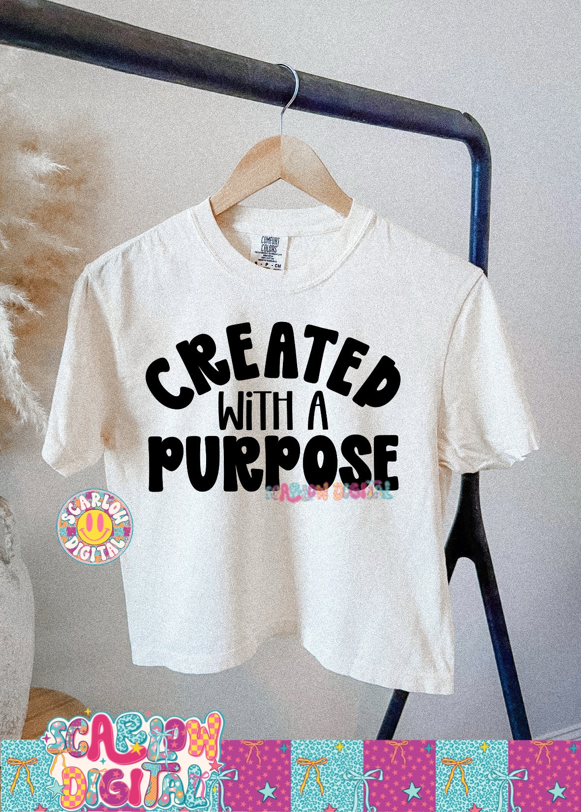 Created With a Purpose PNG Digital Design