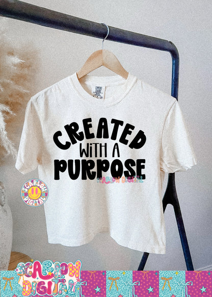 Created With a Purpose PNG Digital Design