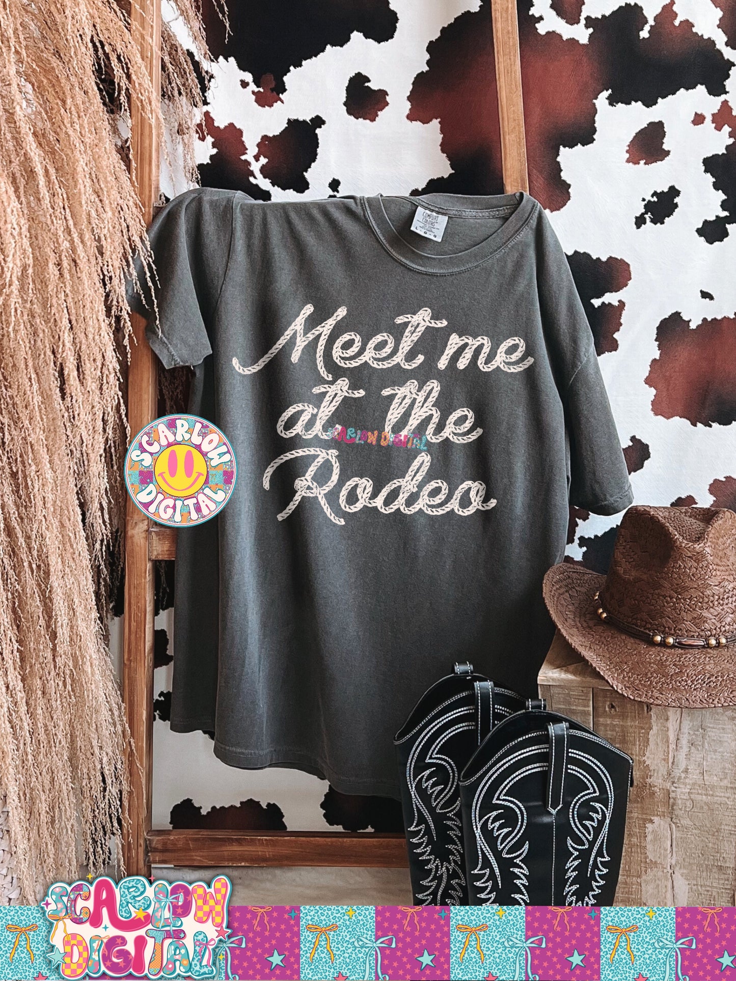 Meet Me at the Rodeo PNG Digital Design
