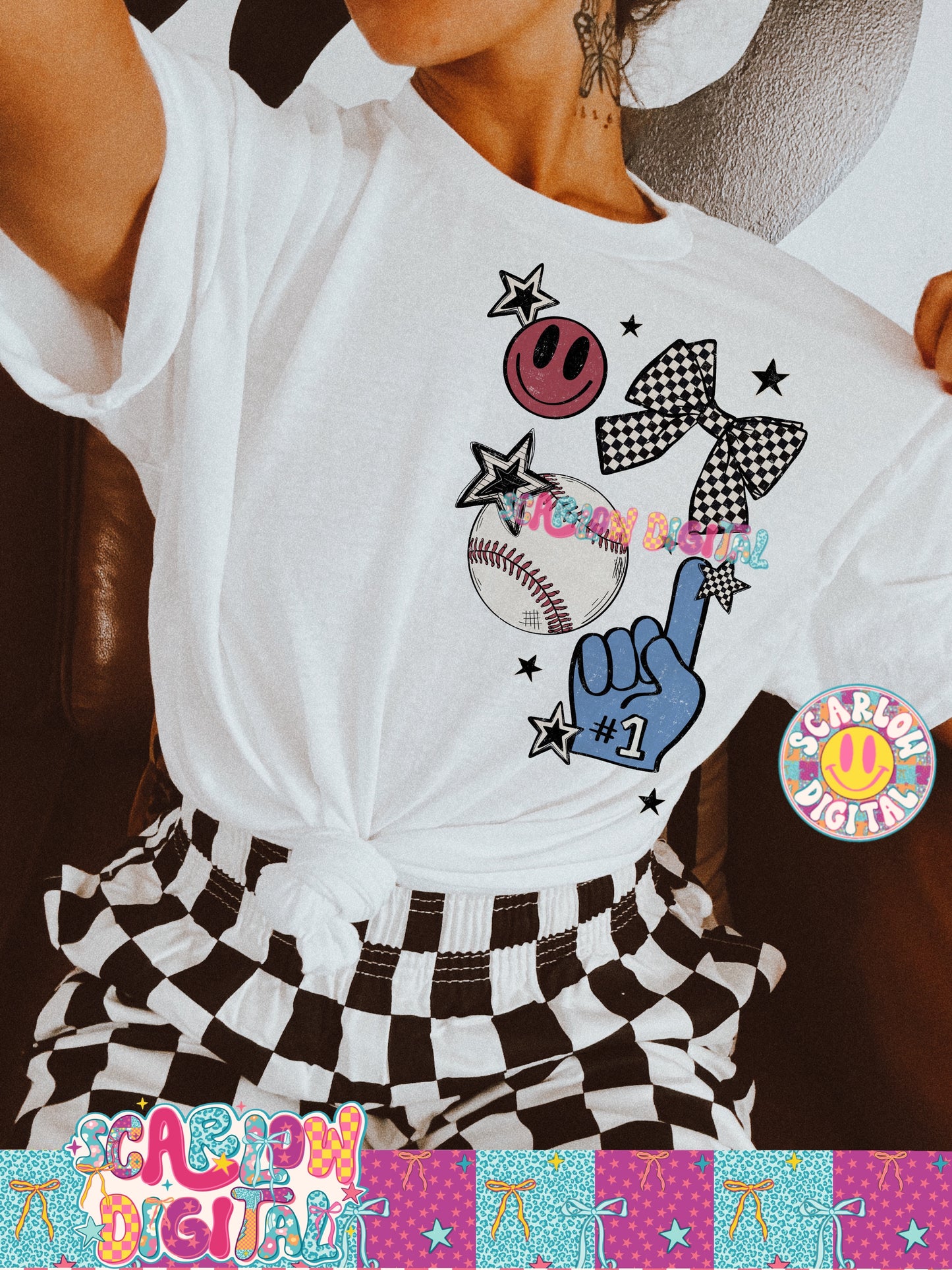 Baseball Corner PNG Digital Design