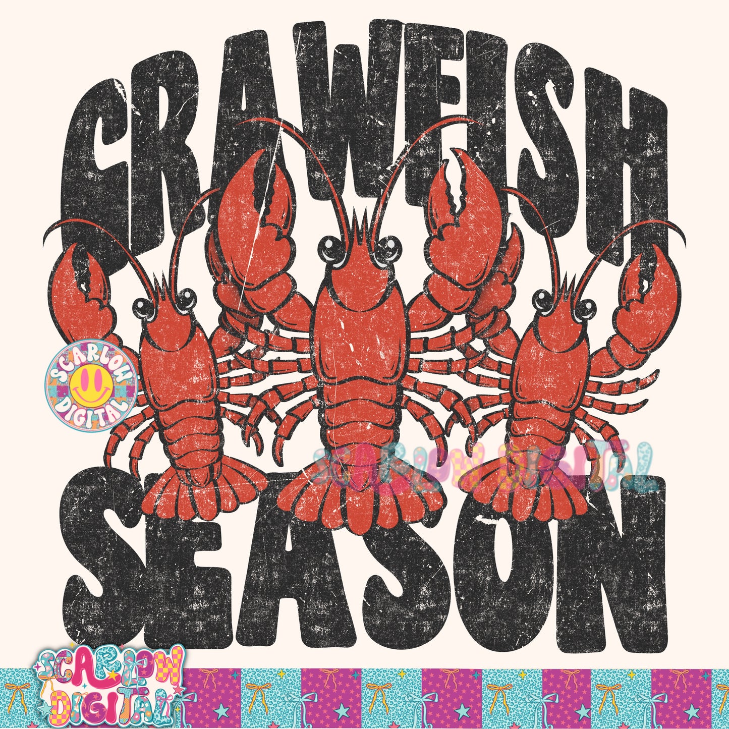Crawfish Season PNG Digital Design