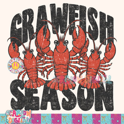 Crawfish Season PNG Digital Design