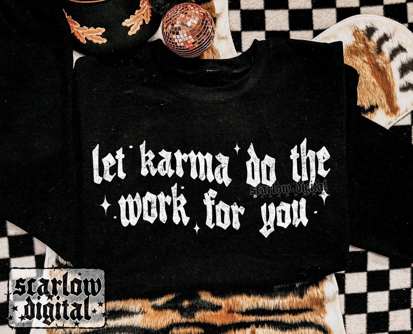 Let Karma Do the Work For You PNG Digital Design