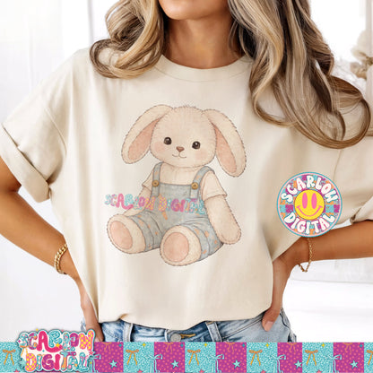 Vintage Boy Bunny PNG Digital Design