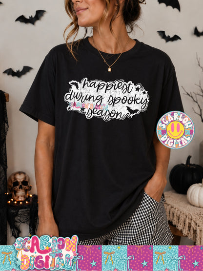 Happiest When It's Spooky Season PNG Digital Design
