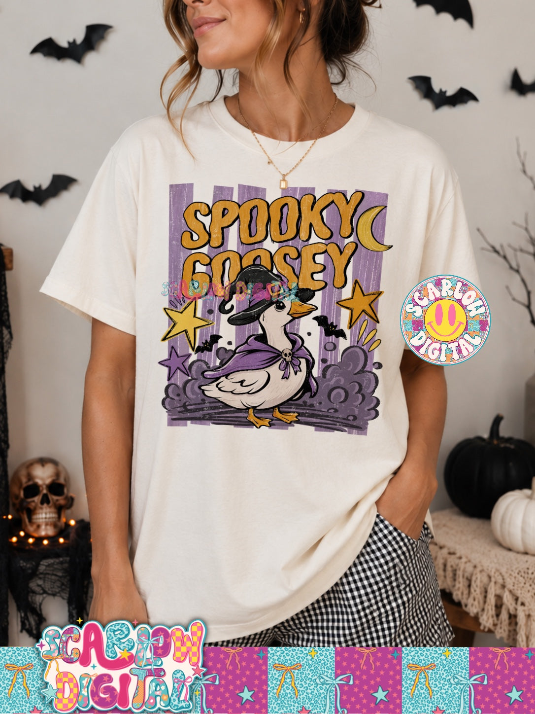 Spooky Goosey PNG Digital Design