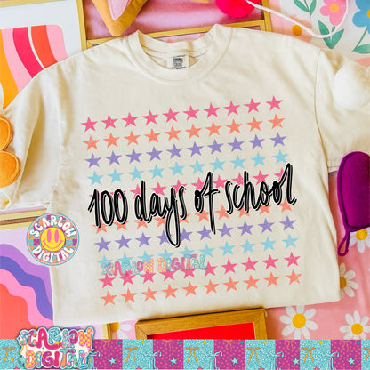 100 Days of School PNG Digital Design