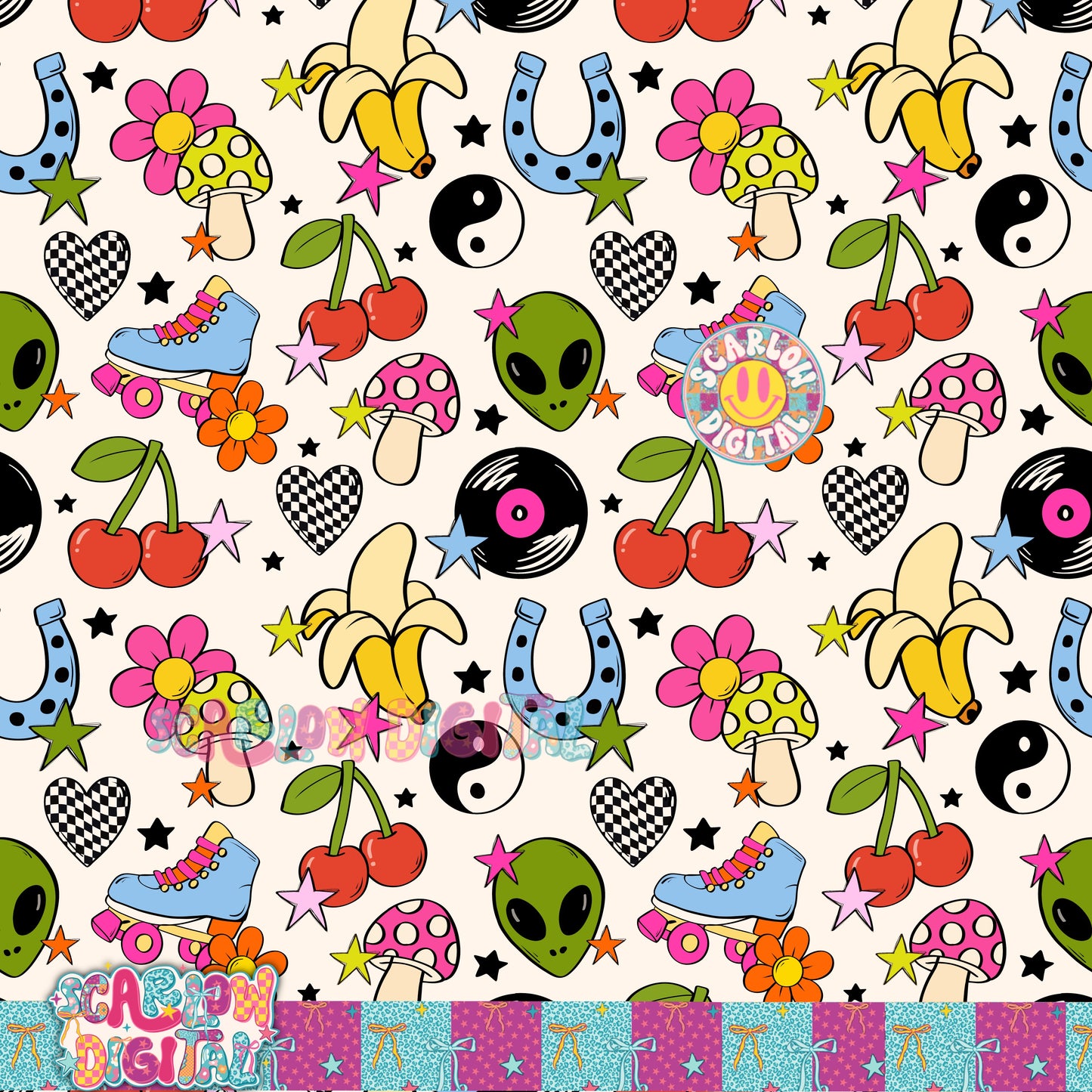 Random Seamless Pattern Digital Design