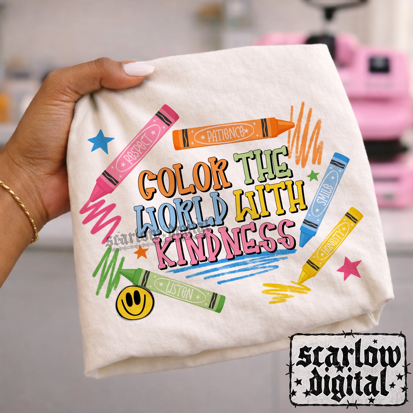 Color the World With Kindness PNG Digital Design