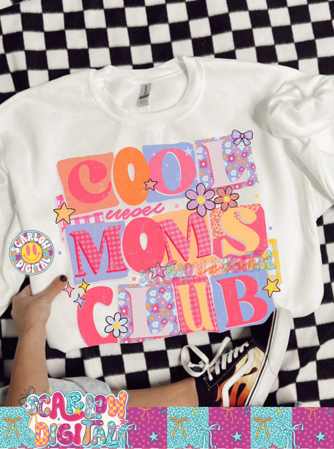 Cool Moms Club PNG Digital Design
