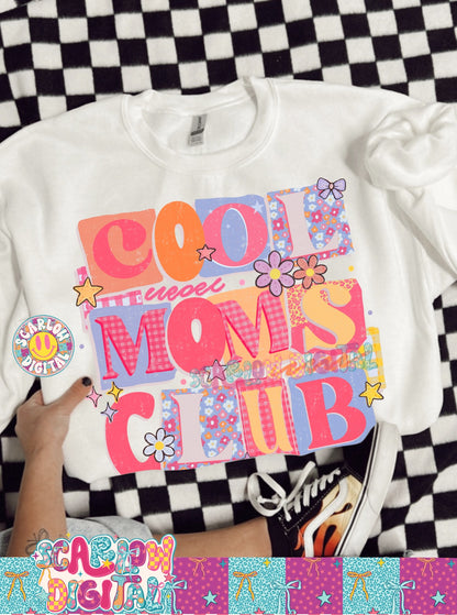 Cool Moms Club PNG Digital Design