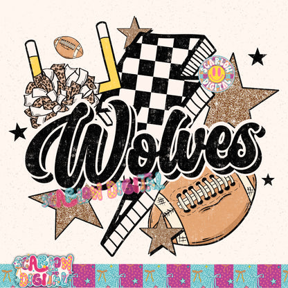 Wolves PNG Digital Design