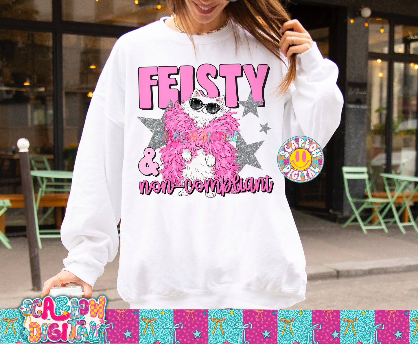 Feisty & Non-Compliant PNG Digital Design