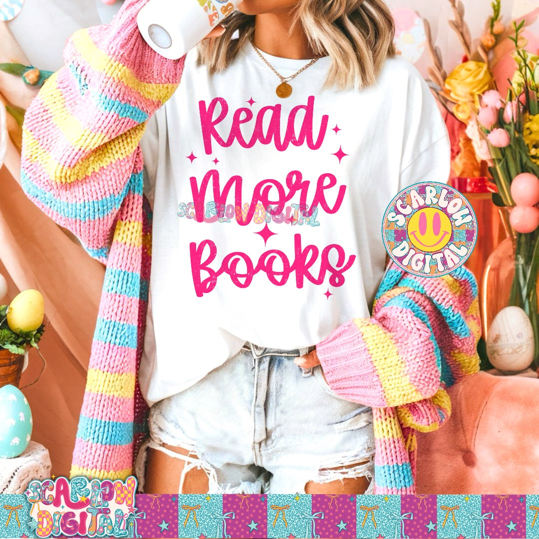Read More Books PNG Digital Design
