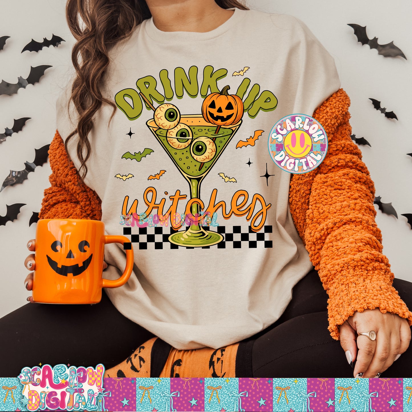 Drink Up Witches Ride PNG Digital Design