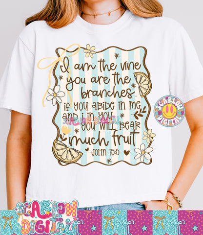 You Will Bear Much Fruit PNG Digital Design