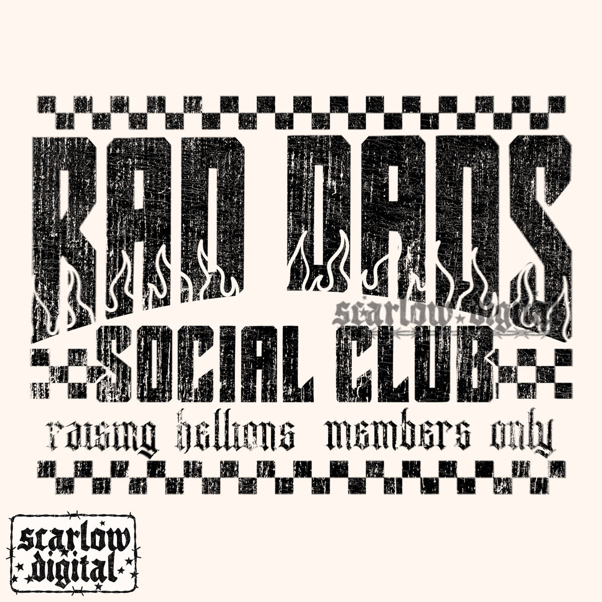 Rad Dads Social Club PNG Digital Design